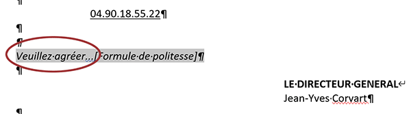 Insérer du texte dans un document Word avec le code VBA