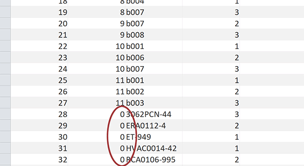 Insertion de tous les enregistrements correspondants mais absence du numéro de la clé étrangère