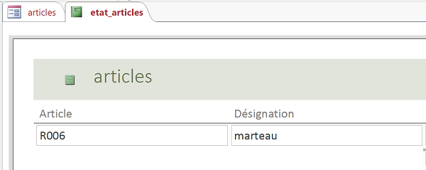 Afficher état pour article enregistrement du formulaire par VBA et condition Where