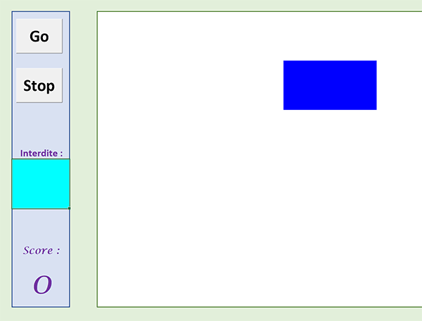 Générer et placer aléatoirement des cases de couleur sur le plateau du jeu de réflexe VBA Excel