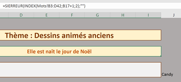 Rechercher et extraire données de tableaux Excel selon indices ligne et colonne