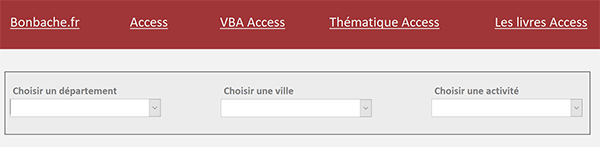 Formulaire Access avec trois listes déroulantes à relier entre elles