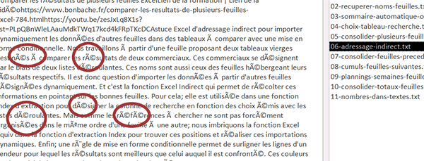 Problème encodage des accents sur importation de fichiers externes sur formulaire Access