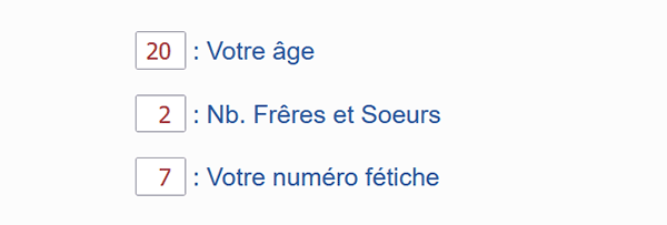 Zones de texte Html à transforme en Spinner (Listes de choix) JQuery