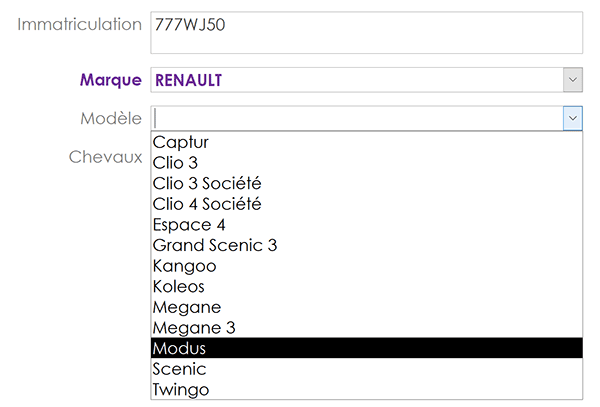 Corriger défaut de valeur mémorisée dans choix de liste déroulante sur formulaire grâce au code VBA Access