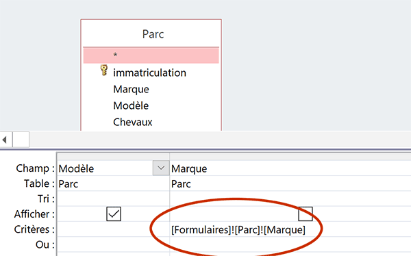 Requête Access dynamique pour relier des listes déroulantes sur un formulaire