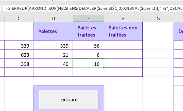 Gestion logistique multicritère avec Excel