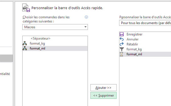 Associer une macro Visual Basic à un bouton