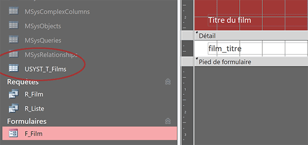 Afficher et visualiser les tables système cachées dans le volet de navigation Access