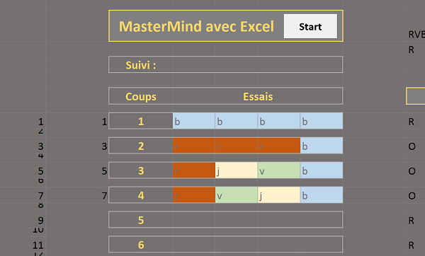 Détection automatique des numérotations de lignes remplies par formules et calculs Excel