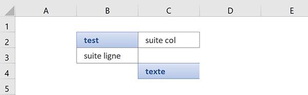 Mise en forme automatique des titres Excel pendant la saisie dans les cellules