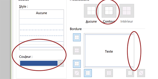 Définir une bordure conditionnelle automatique pour les titres saisis dans les cellules Excel