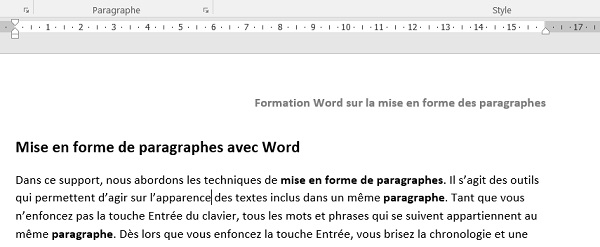 Texte répété dans entête document Word