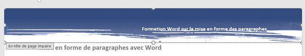 Image de fond dans en-tête document Word