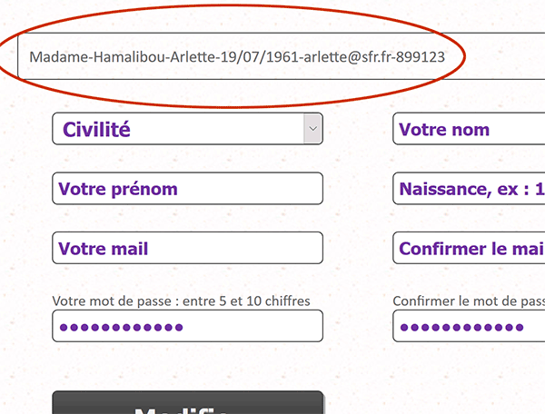 Récupérer les informations du compte utilisateur selon variable de session par requête SQL exécutée en PHP