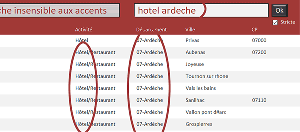 Moteur de recherche VBA Access avec ou sans accents