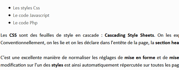 Méthode JQuery tabs sur les éléments Html pour créer des onglets