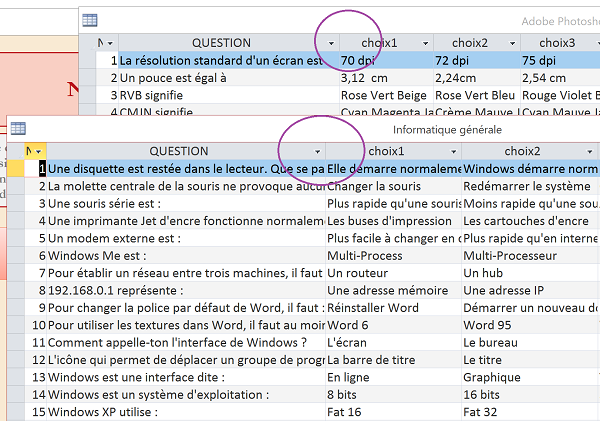 Supprimer champs de tables en boucle par code VBA Access