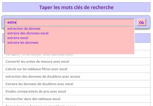 Extraire chaînes de textes nettoyées par expressions régulières Vba Excel pour moteur de recherche