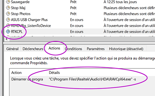 Surveiller une tâche programmée Windows pour rechercher et trouver applications indésirables