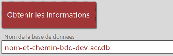 Connaître le nom de la base de données en VBA Access