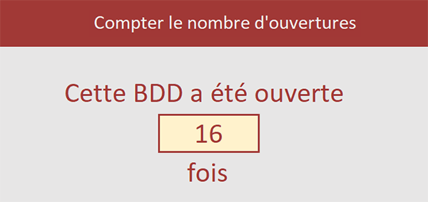 Compteur de visites sur formulaire Access