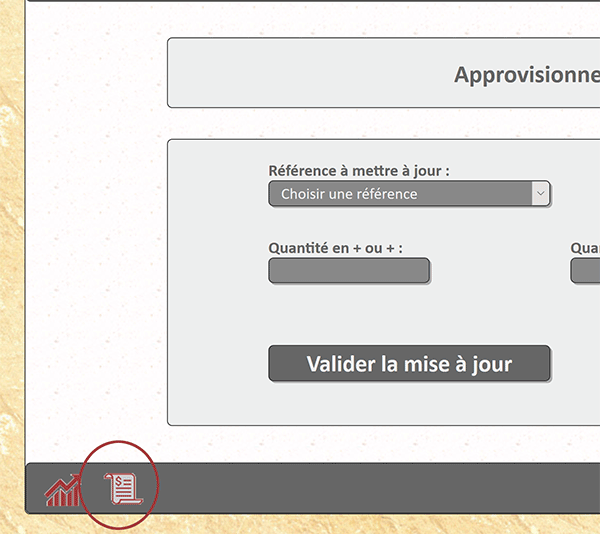 Interface Web Php pour approvisionner et gérer les stocks en base de données MySql