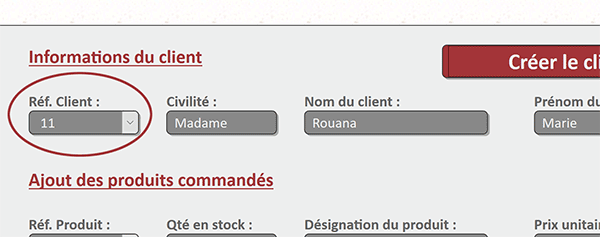 Créer un nouveau client à facturer en base MySql au clic sur un bouton dans interface Web Php