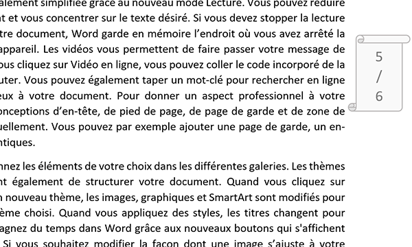 Numérotation automatique Word dans une forme graphique et dans la marge du document