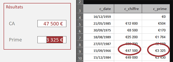 Récupérer les valeurs calculées par Excel dans Access par le code VBA