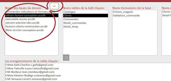 Récolter les informations de bases de données externes en VBA Access