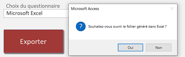 Exporter les données de table Access au format CSV en VBA