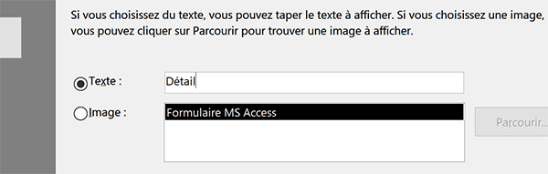 Donner un nom au bouton permettant d-ouvrir le formulaire de correspondance