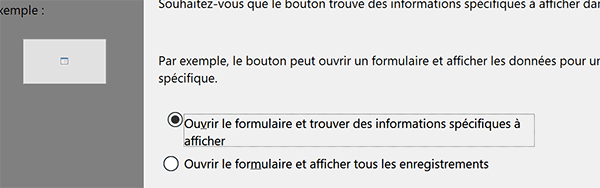 Correspodance entre formulaires à ouvrir avec assistant bouton Access