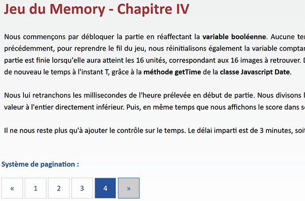 Naviguer au travers des pages Html en avant ou en arrière en Javascript