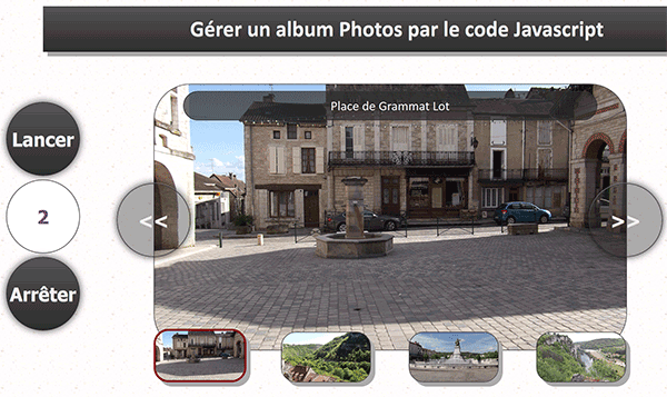 Diaporama Web client à automatiser par le code PHP