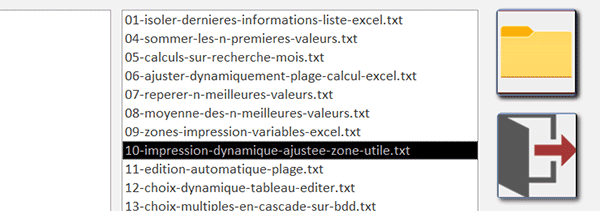 Importer les noms des fichiers sur un formulaire Access en VBA