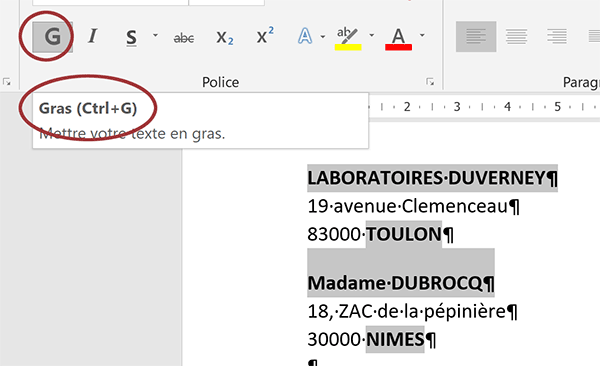 Regrouper les opérations de mise en forme Word par multisélection de paragraphes et mots