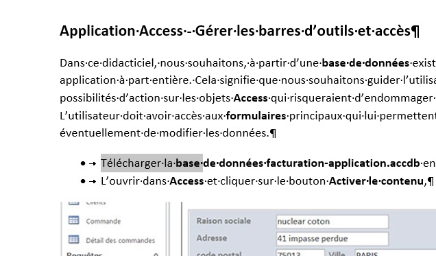 Sélectionner plusieurs mots au clavier