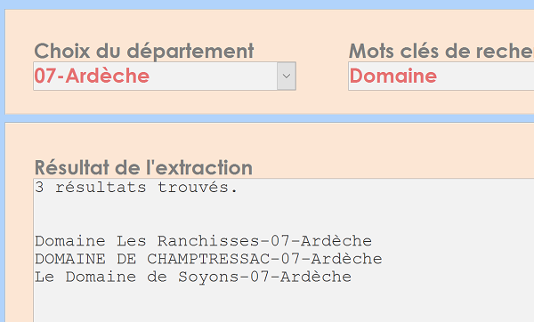 Extraire données Access sur critères recoupés SQL par le code VBA