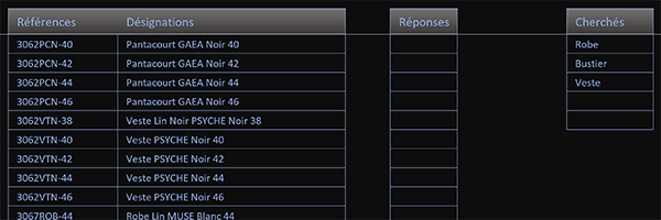 Tableau Excel pour recherches par calculs sur de multiples conditions