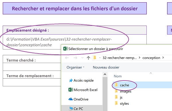 Déclencher boîte de dialogue Office standard par le code VBA Excel pour sélectionner dossiers et fichiers