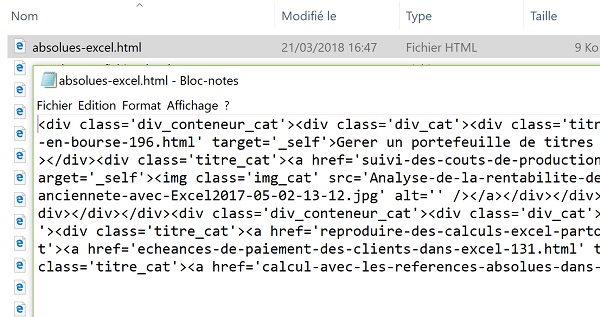 Contenu Html des fichiers externes à purger et corriger automatiquement des imperfections par le code VBA Excel