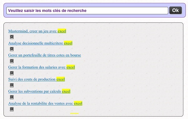 Contenu de page Web dynamique construit sur fichiers externes à nettoyer par le code VBA Excel