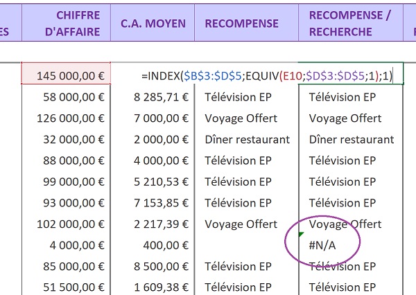 Extraction des valeurs correspondant à de nombreux critères par recherches approximatives