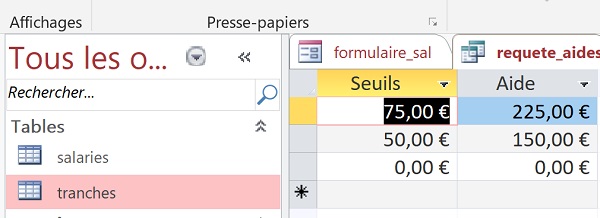 Calcul dynamique de requête Access en fonction enregistrement actif sur formulaire