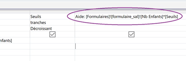 Champ calculé requête Access pour extraction dynamique correspondant au formulaire