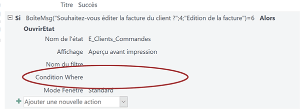 Supprimer clause Where dans macro Access pour ouvrir état facture bâti sur requête avec critère de correspondance