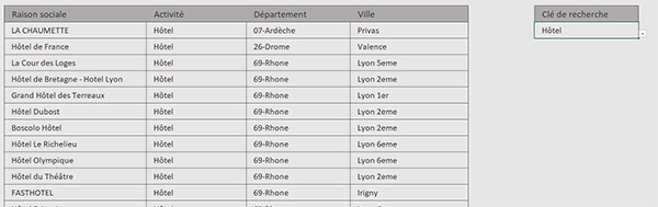 Extraire toutes les données selon un critère en VBA Excel