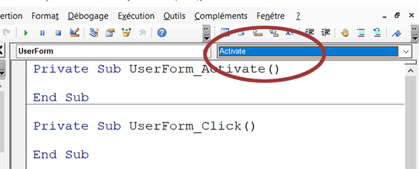 Procédure VBA pour exécuter un code au chargement du formulaire Word